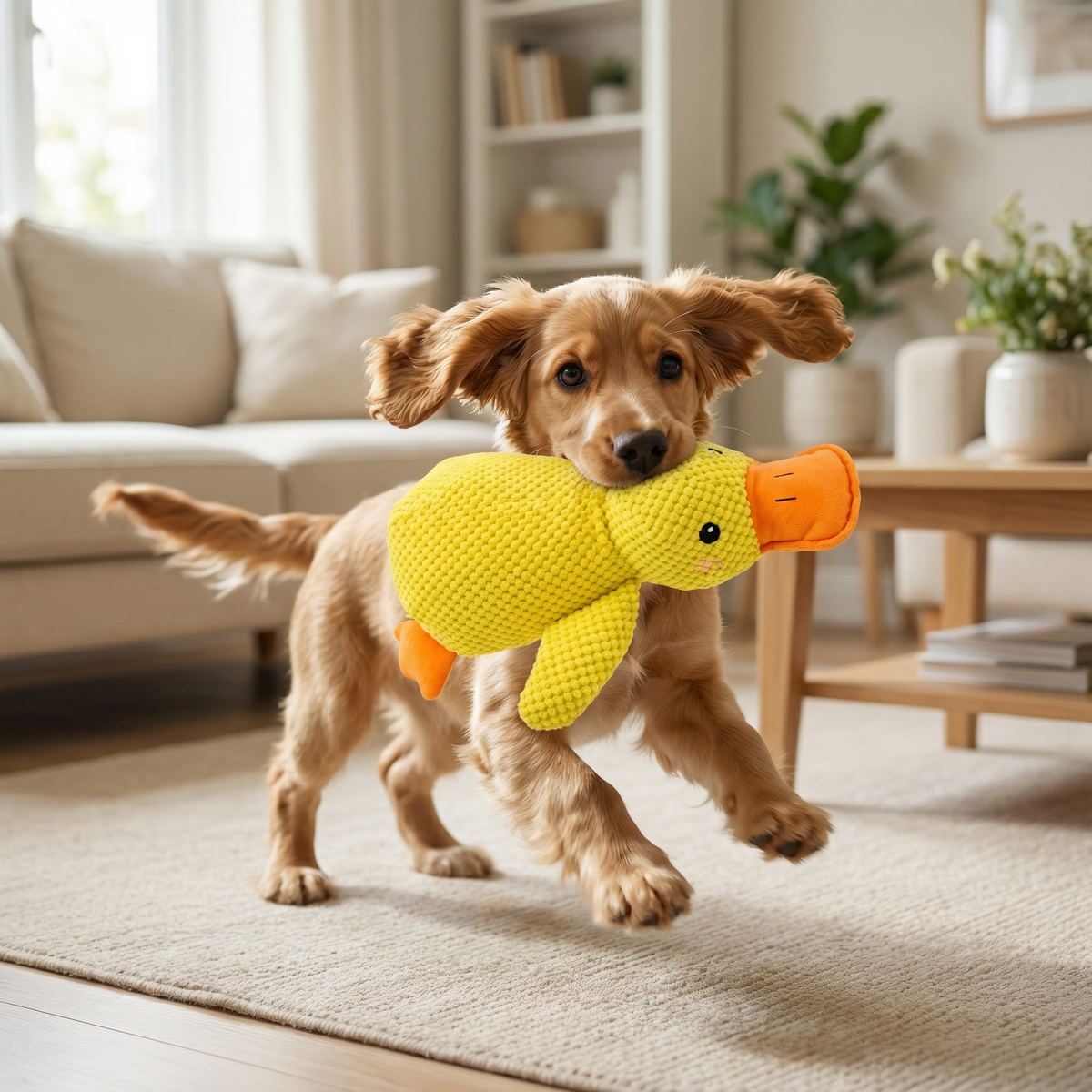 Soft Duck Plush Dog Toy
