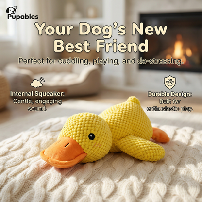 Calming Duck Plush Dog Toy