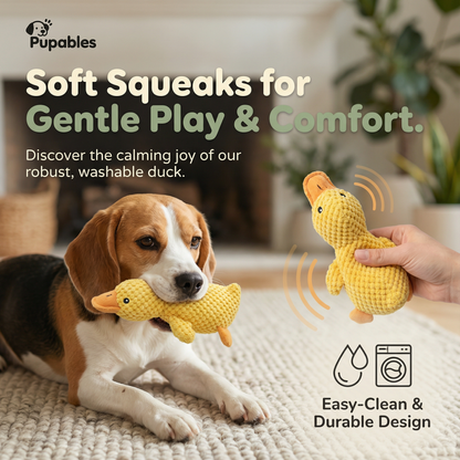 Calming Duck Plush Dog Toy