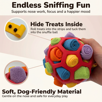 Felt Snuffle Ball – Interactive Treat Toy for Dogs