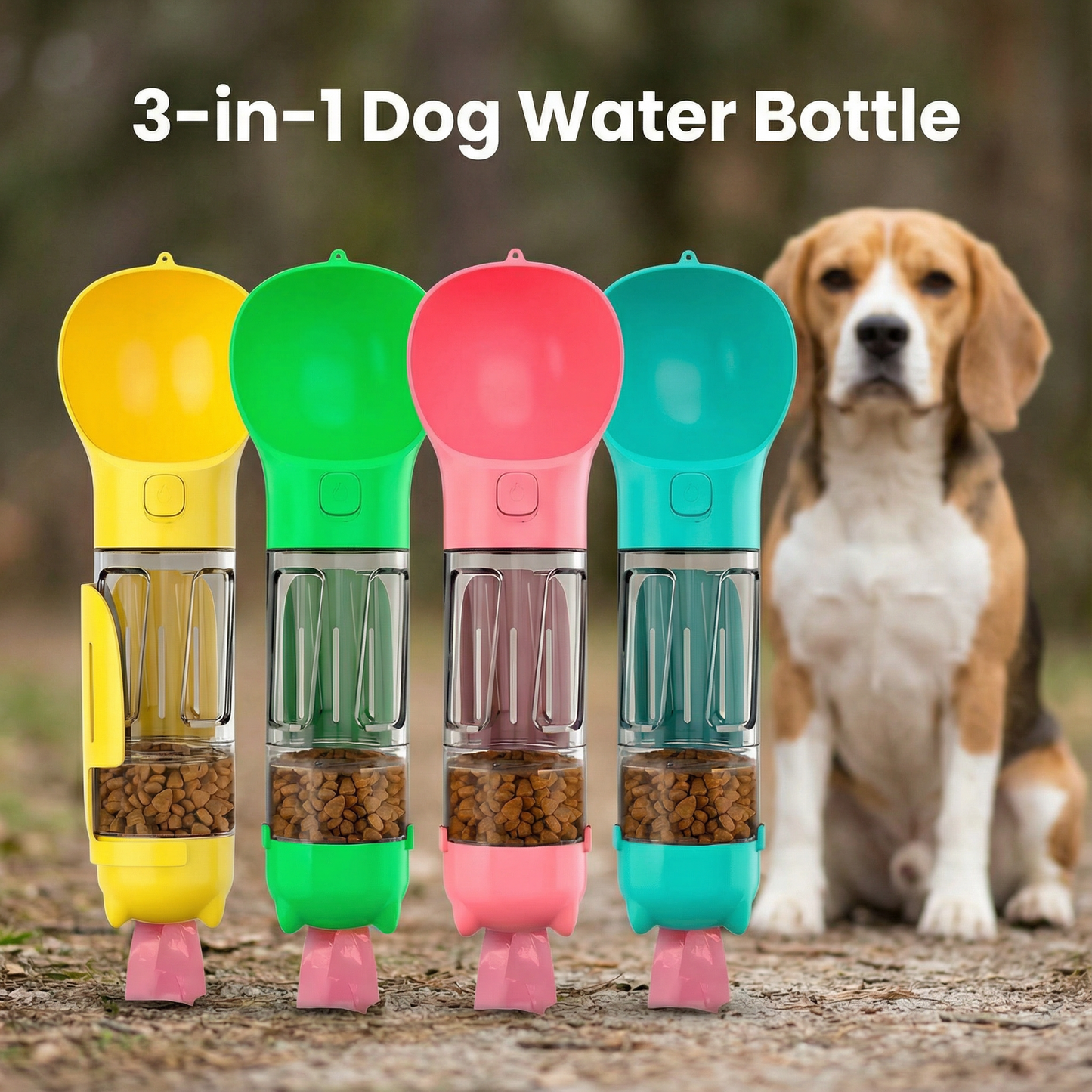 3-in-1 Dog Water Bottle