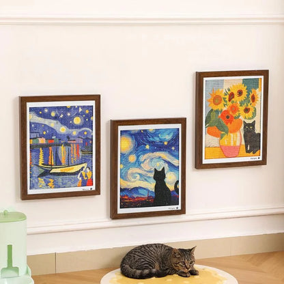 Stylish Cat Scratch Wall Art