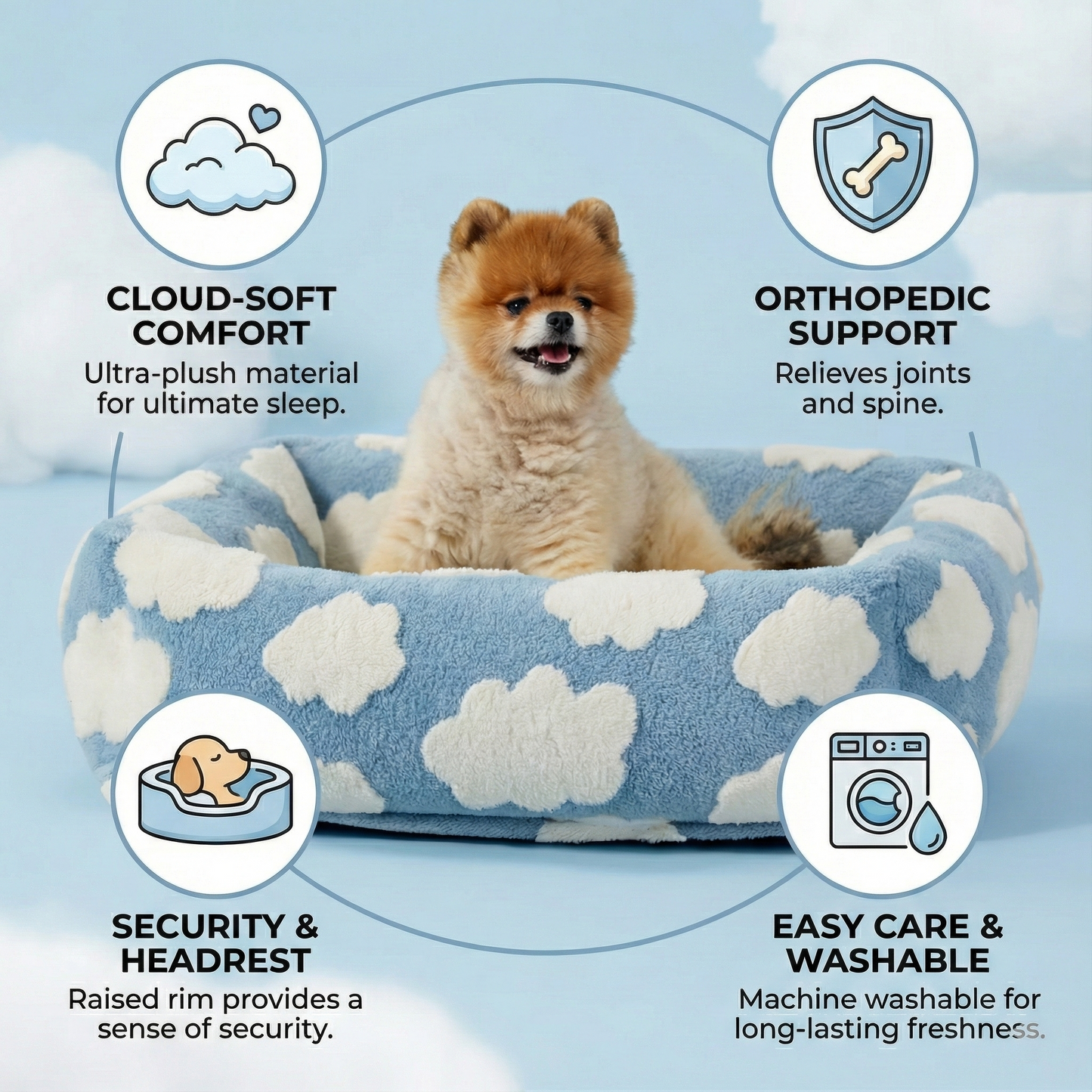 Super Soft Cloud Dog Bed