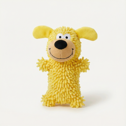 Blue & Yellow Dental Squeaky Dog Toy