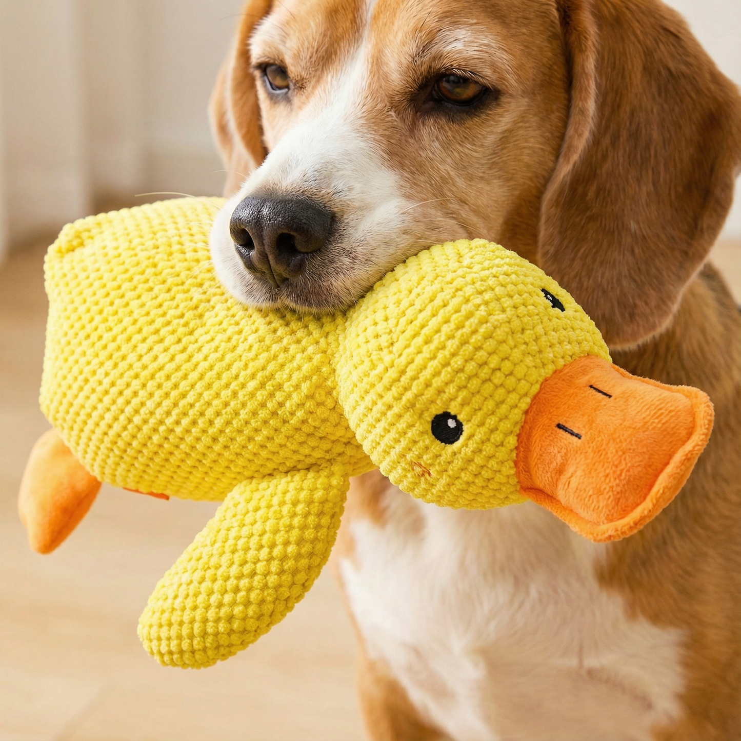 Calming Duck Plush Dog Toy