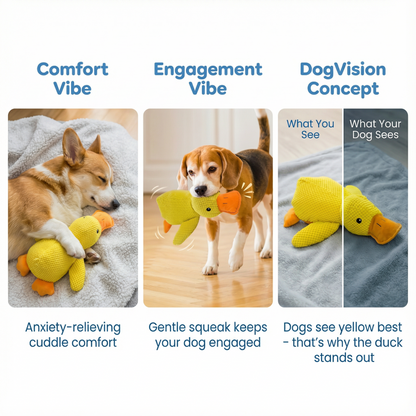 Calming Duck Plush Dog Toy