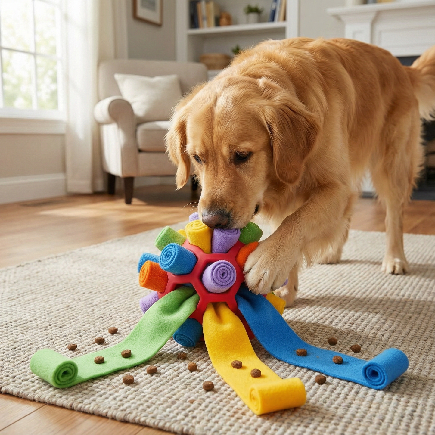 Felt Snuffle Ball – Interactive Treat Toy for Dogs