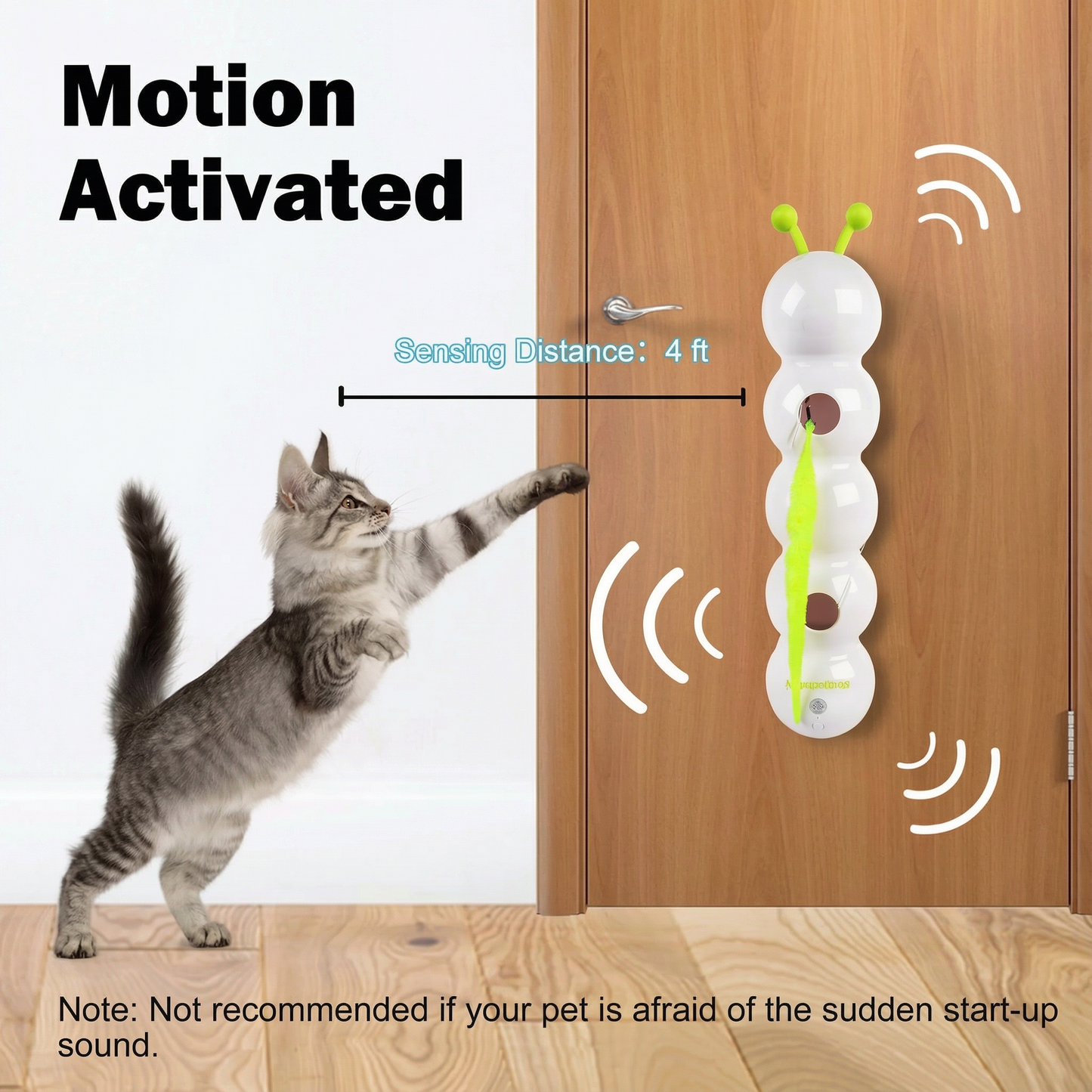 Interactive Motion Worm Cat Toy