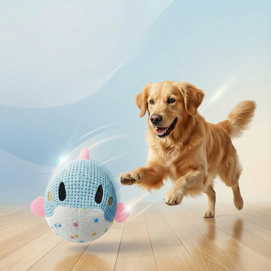 Jump & Chase Interactive Plush Dog Toy