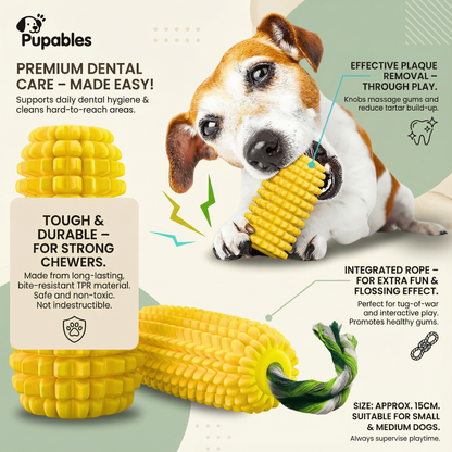 Durable Corn-Shape Chew Toy for Strong Chewers