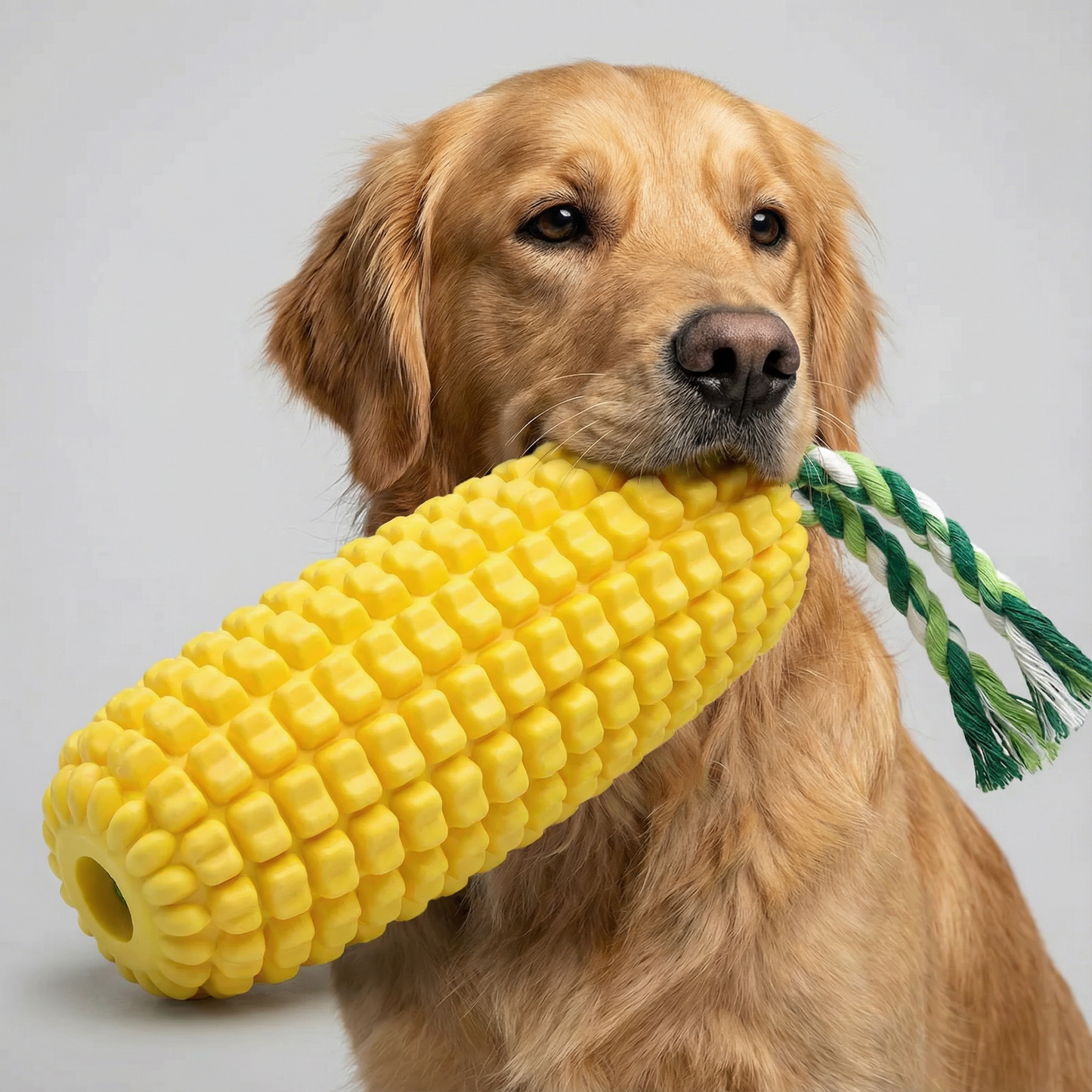 Durable Corn-Shape Chew Toy for Strong Chewers