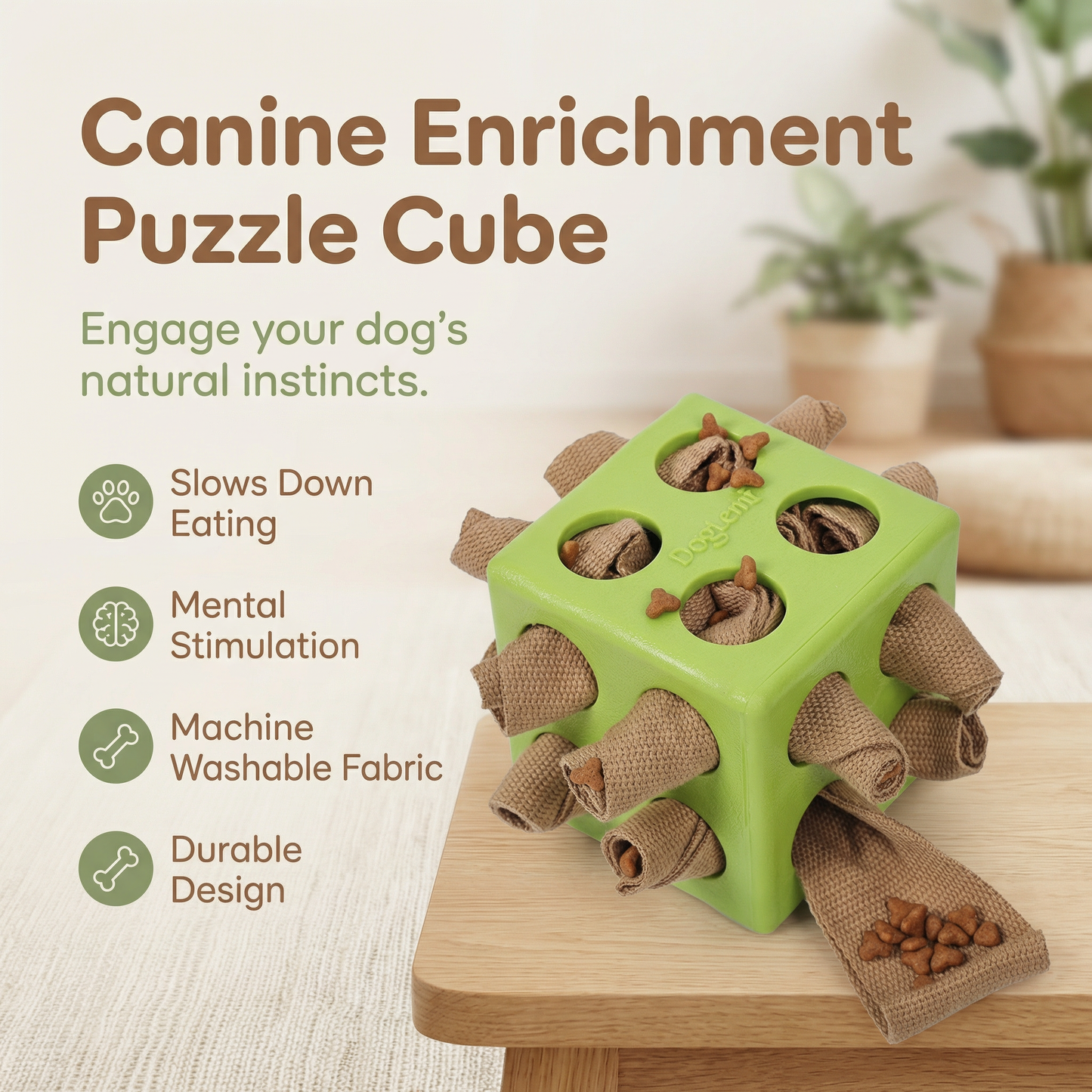 Interactive Treat Puzzle Cube