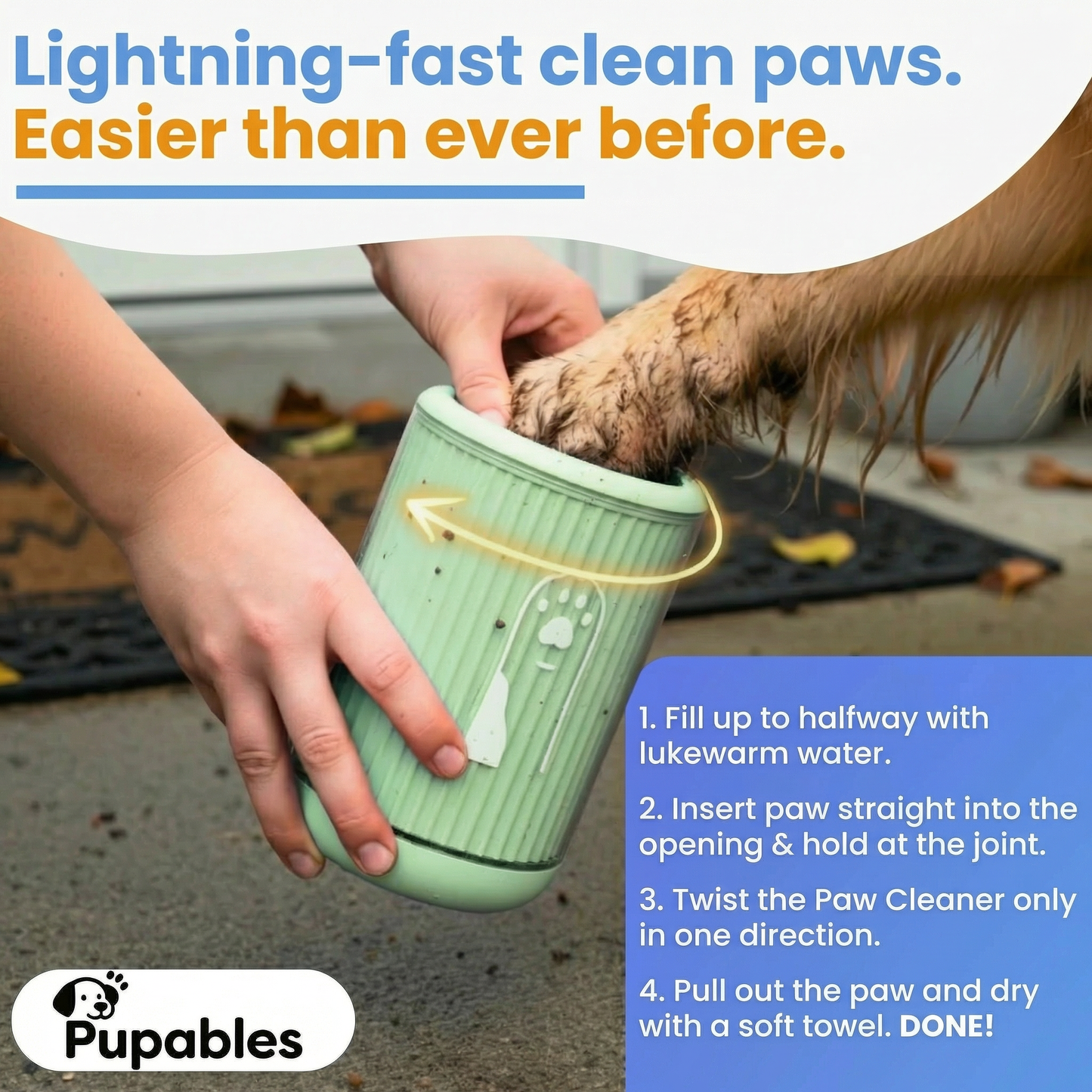 Quick Clean Paw Cup