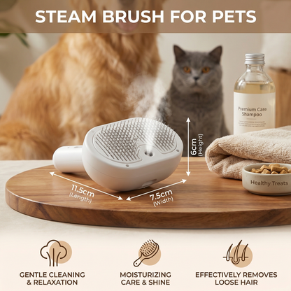 Steam Grooming Brush For Dogs