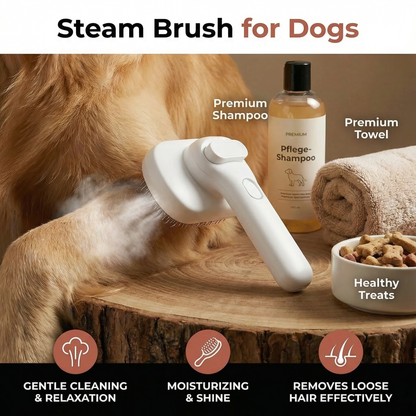 Steam Grooming Brush For Dogs