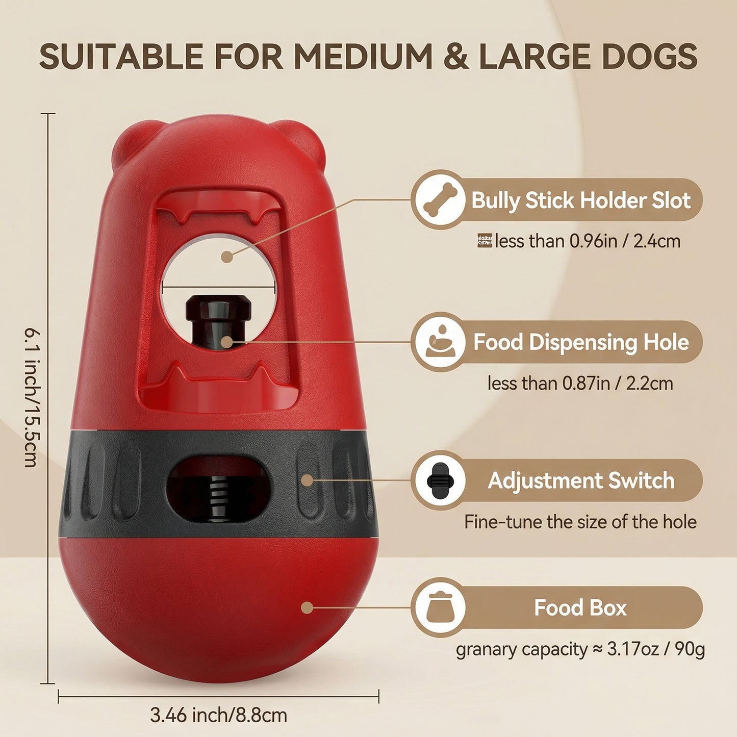 Dog Treat and Chew Holder Toy