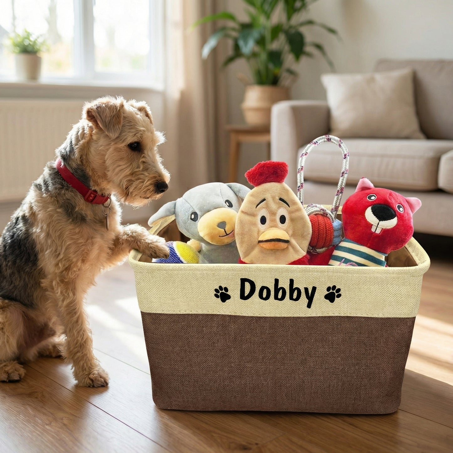Personalised Dog Toy Storage Box