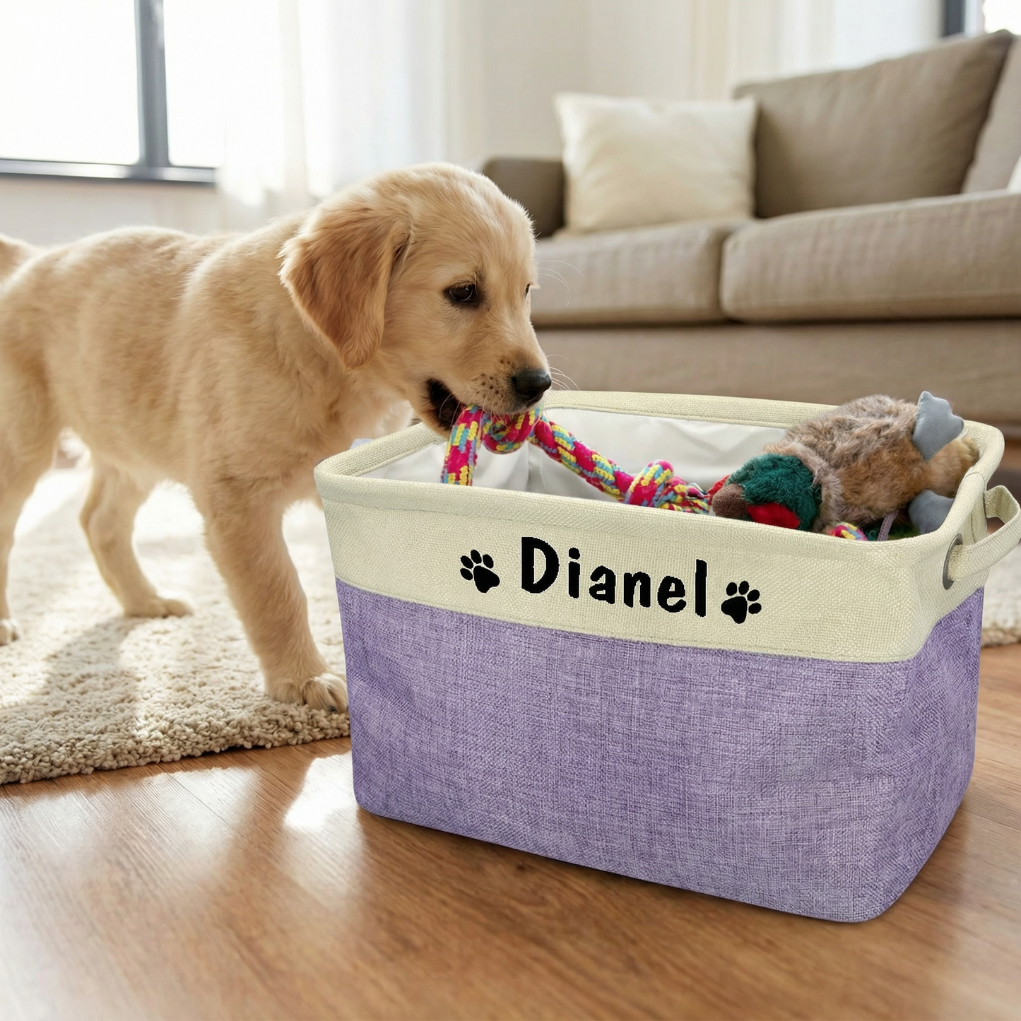 Personalised Dog Toy Storage Box
