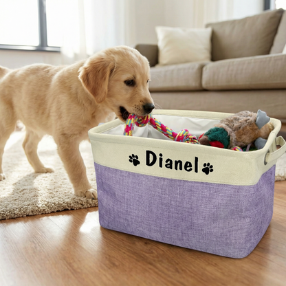 Personalised Dog Toy Storage Box