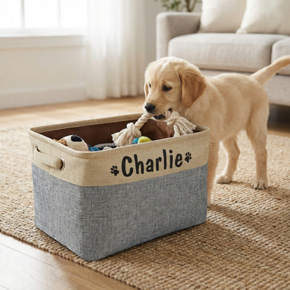 Personalised Dog Toy Storage Box