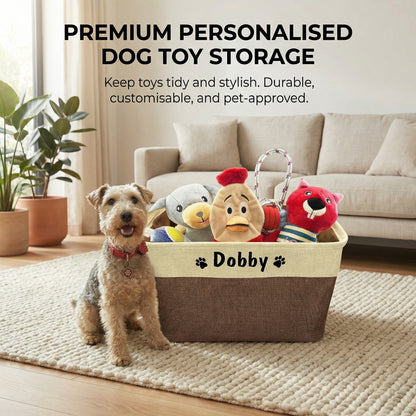 Personalised Dog Toy Storage Box