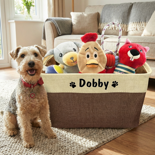 Personalised Dog Toy Storage Box